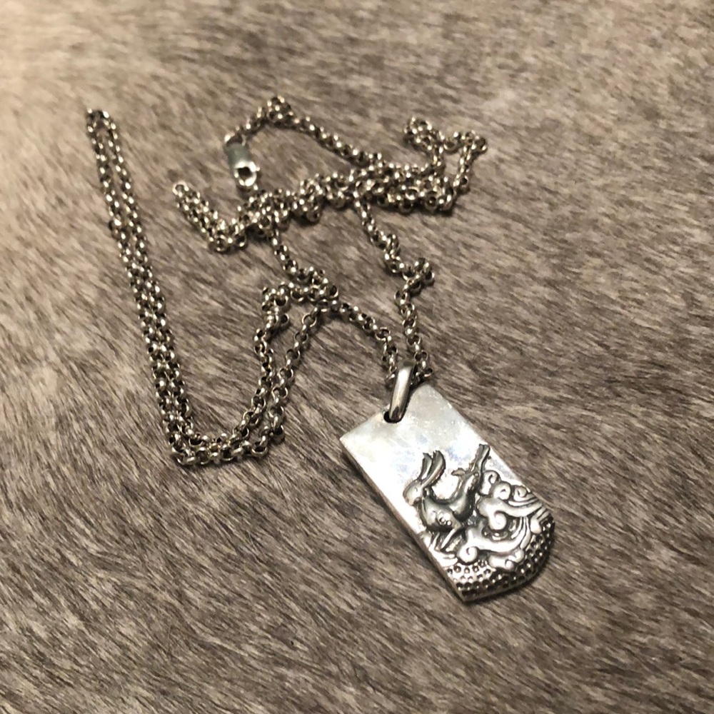 Sterling silver necklace with Rabbit Pendant.